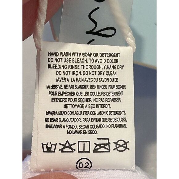 CUPSHE Women's White/Floral Pattern Open Back Swimsuit Small - Picture 3 of 5